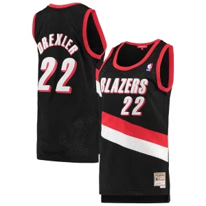 Maravilloso Encantador Clyde Drexler Portland Trail Blazers Women's 1991/92 Hardwood Classics Swingman Jersey Black