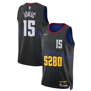 Maravilloso Estupendo Nikola Jokic Denver Nuggets Nike Unisex 2023/24 Swingman Jersey Black City Edition