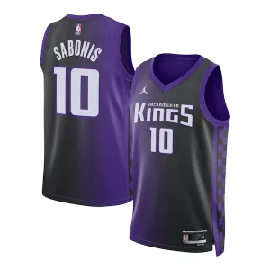 Maravilloso Fácil de llevar Domantas Sabonis Sacramento Kings Jordan Brand Unisex Swingman Jersey Statement Edition Purple