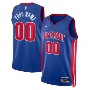 Maravilloso Magnífico Detroit Pistons Nike Unisex Swingman Custom Jersey Blue Icon Edition
