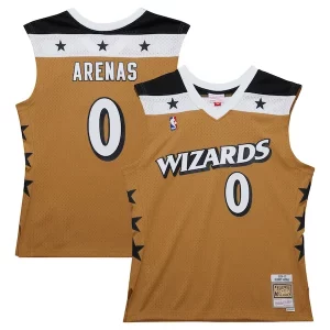 Maravilloso Moderno Gilbert Arenas Washington Wizards 2006/07 Hardwood Classics Swingman Jersey Gold