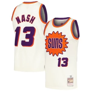 Maravilloso Steve Nash Phoenix Suns Chainstitch Swingman Jersey Cream