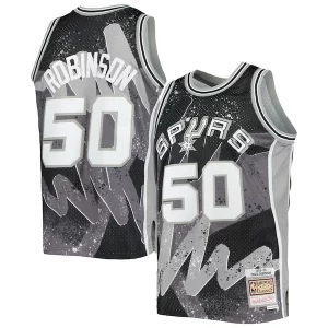 Maravilloso Versátil David Robinson San Antonio Spurs Hardwood Classics 1998/99 Hyper Hoops Swingman Jersey Black