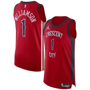 Maravilloso Zion Williamson New Orleans Pelicans Jordan Brand Authentic Jersey Association Edition Red