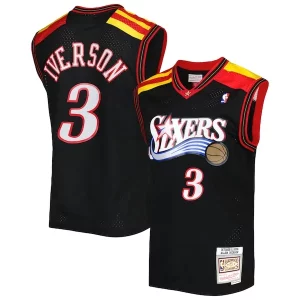 Moderno Allen Iverson Philadelphia 76ers Hardwood Classics 2006/07 Swingman Jersey Black