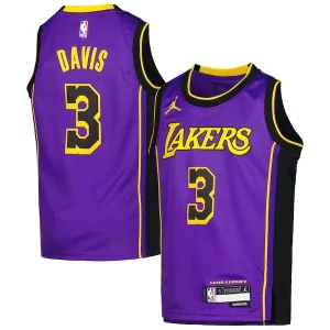 Moderno Anthony Davis Los Angeles Lakers Jordan Brand Youth Swingman Jersey Statement Edition Purple