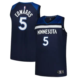 Moderno Anthony Edwards Minnesota Timberwolves Big & Tall Fast Break Jersey Icon Edition Navy