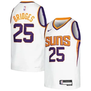 Moderno Atractivo Clásico Mikal Bridges Phoenix Suns Nike Youth Swingman Jersey Association Edition White/Purple