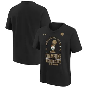 Moderno Boston Celtics Nike Youth 18 Time NBA Finals Champions Locker Room T Shirt Black