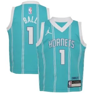 Moderno Chulo Fantástico LaMelo Ball Charlotte Hornets Jordan Brand Preschool Swingman Player Jersey Icon Edition Teal