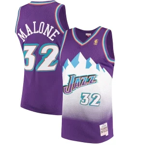 Moderno Estupendo Karl Malone Utah Jazz 1996/97 Hardwood Classics Swingman Jersey Purple