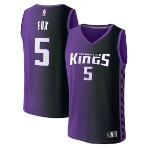 Moderno Fantástico Único De'Aaron Fox Sacramento Kings Fast Break Replica Player Jersey Statement Edition Purple
