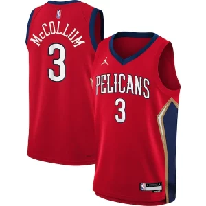 Moderno Increíble C.J. McCollum New Orleans Pelicans Jordan Brand Youth Swingman Jersey Statement Edition Red