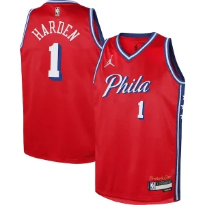 Moderno James Harden Philadelphia 76ers Jordan Brand Youth Swingman Jersey Statement Edition Red