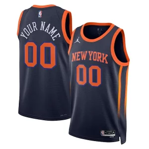 Moderno New York Knicks Jordan Brand Unisex 2022/23 Swingman Custom Jersey Statement Edition Navy