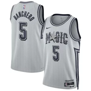 Moderno Paolo Banchero Orlando Magic Nike Unisex 2024/25 Swingman Player Jersey City Edition Silver