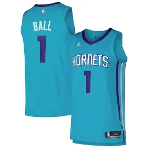 Moderno Práctico Cool LaMelo Ball Charlotte Hornets Jordan Brand Authentic Player Jersey Icon Edition Teal