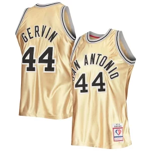 Moderno Robusto George Gervin San Antonio Spurs 75th Anniversary 1977/78 Hardwood Classics Swingman Jersey Gold