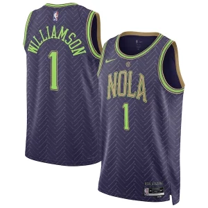 Moderno Robusto Zion Williamson New Orleans Pelicans Nike Unisex 2024/25 Swingman Player Jersey City Edition Purple