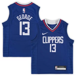 Original Atractivo Paul George LA Clippers Preschool Nike 2020/21 Fast Break Replica Jersey Royal Icon Edition