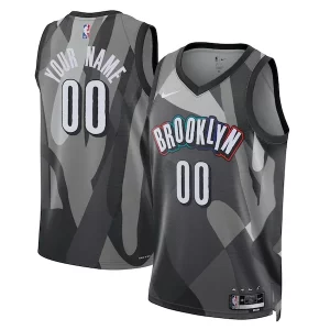 Original Brooklyn Nets Nike Unisex 2024/25 Custom Swingman Jersey City Edition Gray