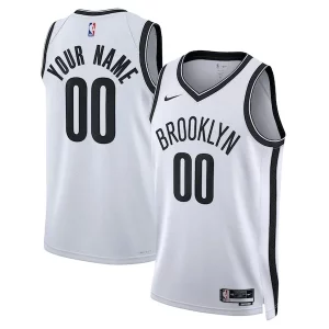 Original Chulo Resistente Brooklyn Nets Nike Unisex Swingman Custom Jersey White Association Edition