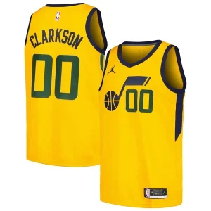 Original Elegante Ideal Jordan Clarkson Utah Jazz Jordan Brand Swingman Player Jersey Statement Edition Yellow