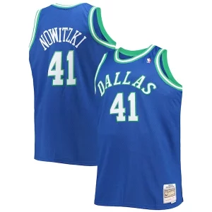 Original Elegante Moderno Dirk Nowitzki Dallas Mavericks Big & Tall 1998/99 Hardwood Classics Swingman Jersey Blue