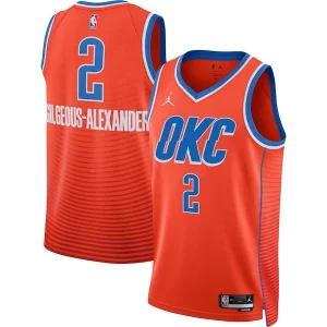 Original Exquisito Fantástico Shai Gilgeous Alexander Oklahoma City Thunder Jordan Brand Unisex Swingman Jersey Statement Edition Orange
