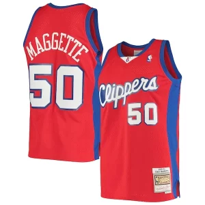 Original Fácil de llevar Corey Maggette LA Clippers 2001/02 Hardwood Classics Swingman Jersey Red