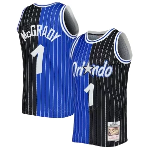 Original Ideal Tracy McGrady Orlando Magic Hardwood Classics 2003/04 Split Swingman Jersey Blue/Black