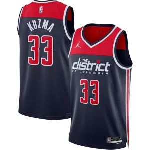 Original Kyle Kuzma Washington Wizards Jordan Brand Unisex Swingman Jersey Statement Edition Navy