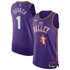 Original Lujoso Estupendo Devin Booker Phoenix Suns Nike 2024/25 Authentic Player Jersey City Edition Purple