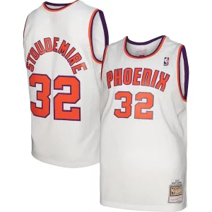 Original Magnífico Amar'e Stoudemire Phoenix Suns 2001/02 Hardwood Classics Swingman Jersey White/Purple
