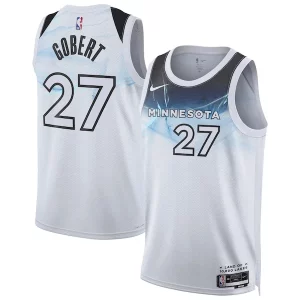 Original Perfecto Maravilloso Rudy Gobert Minnesota Timberwolves Nike Unisex 2024/25 Swingman Player Jersey City Edition White