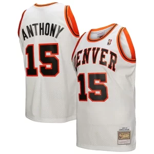 Original Resistente Duradero Carmelo Anthony Denver Nuggets 2006/07 Swingman Jersey White