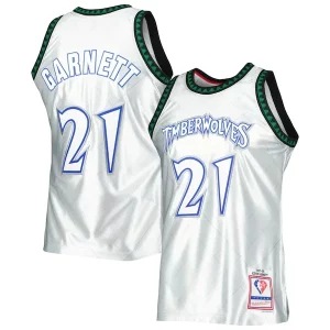 Original Resistente Perfecto Kevin Garnett Minnesota Timberwolves 1997/98 Hardwood Classics 75th Anniversary Swingman Jersey Platinum