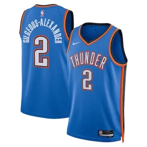 Original Shai Gilgeous Alexander Oklahoma City Thunder Nike Unisex Swingman Replica Jersey Icon Edition Blue