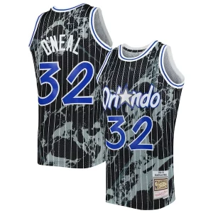 Original Shaquille O'Neal Orlando Magic 1994/95 Hardwood Classics Marble Swingman Jersey Black