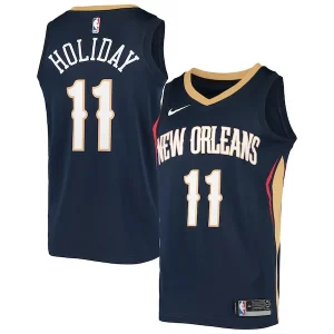 Perfecto Atractivo Chulo Jrue Holiday New Orleans Pelicans Nike Swingman Jersey Navy