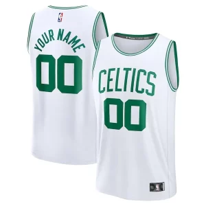 Comodo Cool Boston Celtics Fast Break Custom Jersey Association Edition White/Kelly Green/Black