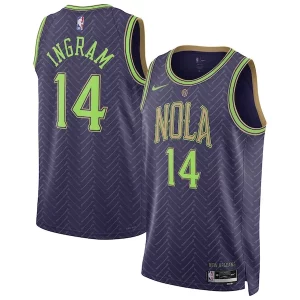 Perfecto Brandon Ingram New Orleans Pelicans Nike Unisex 2024/25 Swingman Player Jersey City Edition Purple