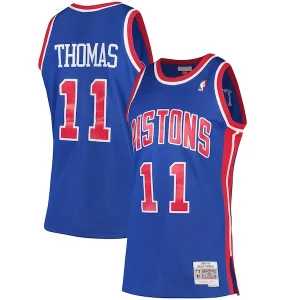 Perfecto Clásico Isiah Thomas Detroit Pistons 1988/89 Hardwood Classics Swingman Jersey Blue