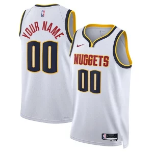 Perfecto Comodo Moderno Denver Nuggets Nike Unisex Swingman Custom Jersey White Association Edition