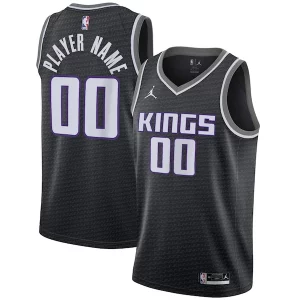 Perfecto Duradero Sacramento Kings Jordan Brand Swingman Custom Jersey Statement Edition Black
