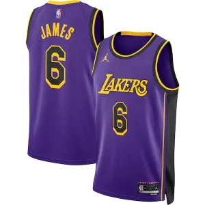Perfecto Encantador Práctico LeBron James Los Angeles Lakers Jordan Brand Unisex Swingman Jersey Statement Edition Purple
