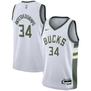 Perfecto Giannis Antetokounmpo Milwaukee Bucks Nike Youth Swingman Jersey Association Edition White