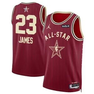 Perfecto Maravilloso Ideal LeBron James Jordan Brand Unisex 2024 NBA All Star Game Swingman Jersey Crimson