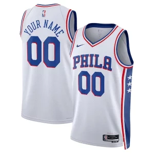 Perfecto Philadelphia 76ers Nike Unisex 2022/23 Swingman Custom Jersey White Association Edition