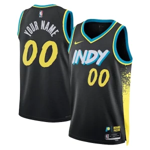 Perfecto Versátil Indiana Pacers Nike Unisex 2023/24 Custom Swingman Jersey Black City Edition